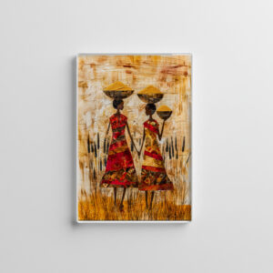 raxxa Glas-Magnet: African Women with Millet Baskets