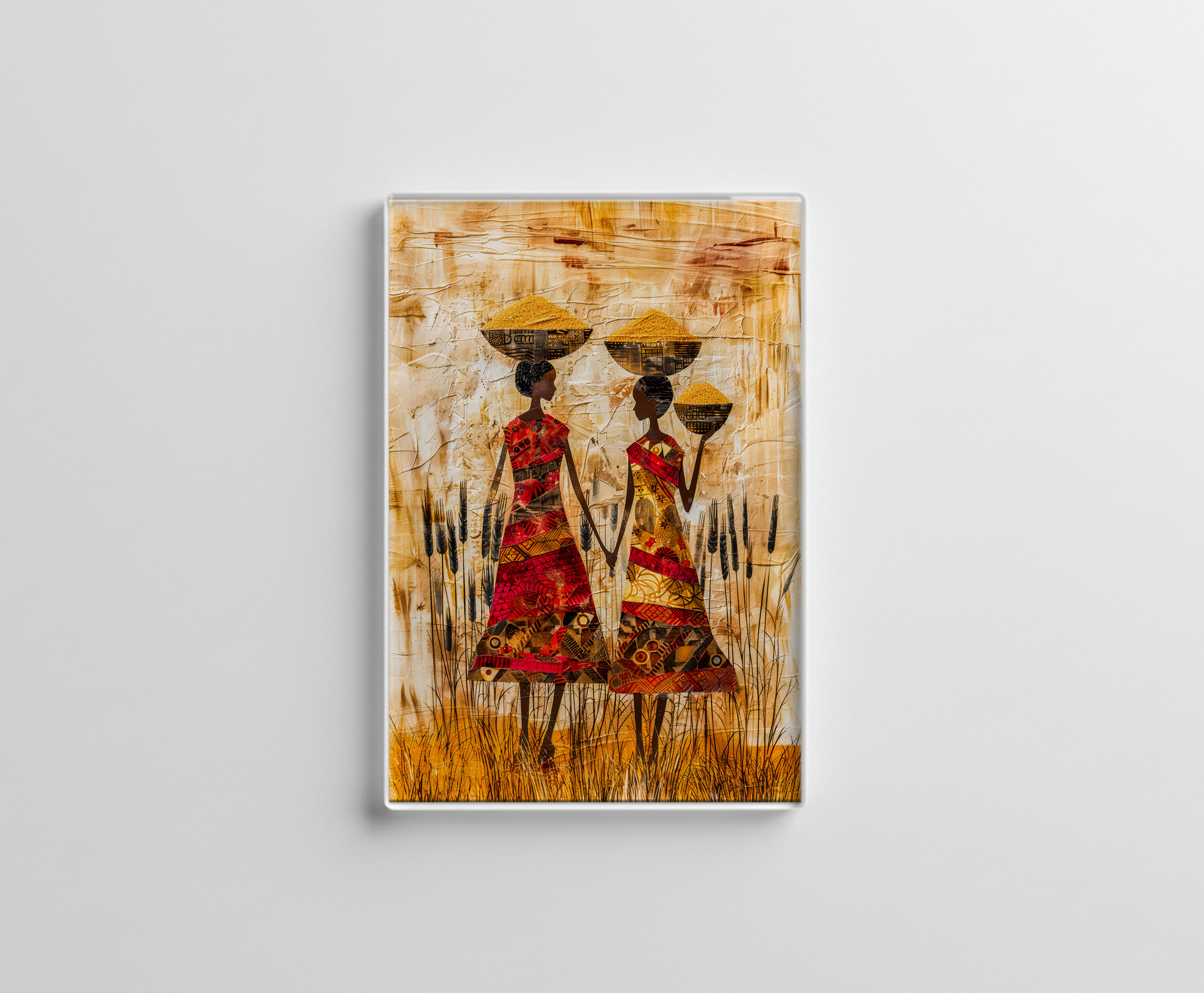 raxxa Glas-Magnet: African Women with Millet Baskets