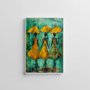 raxxa Glas-Magnet: African Women with Umbrellas