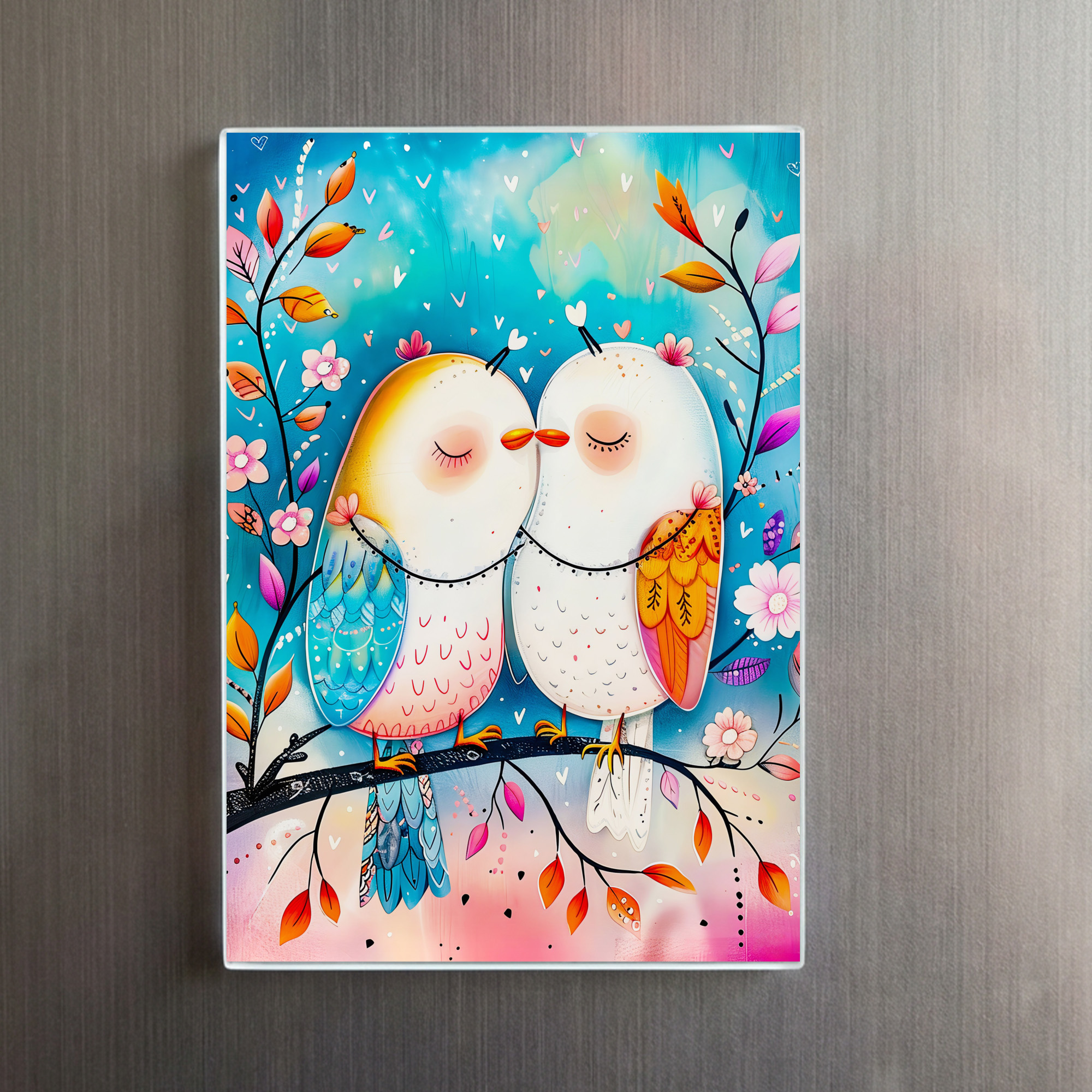 raxxa Glas-Magnet: Two Birds in Love on a Branch - immagine 2