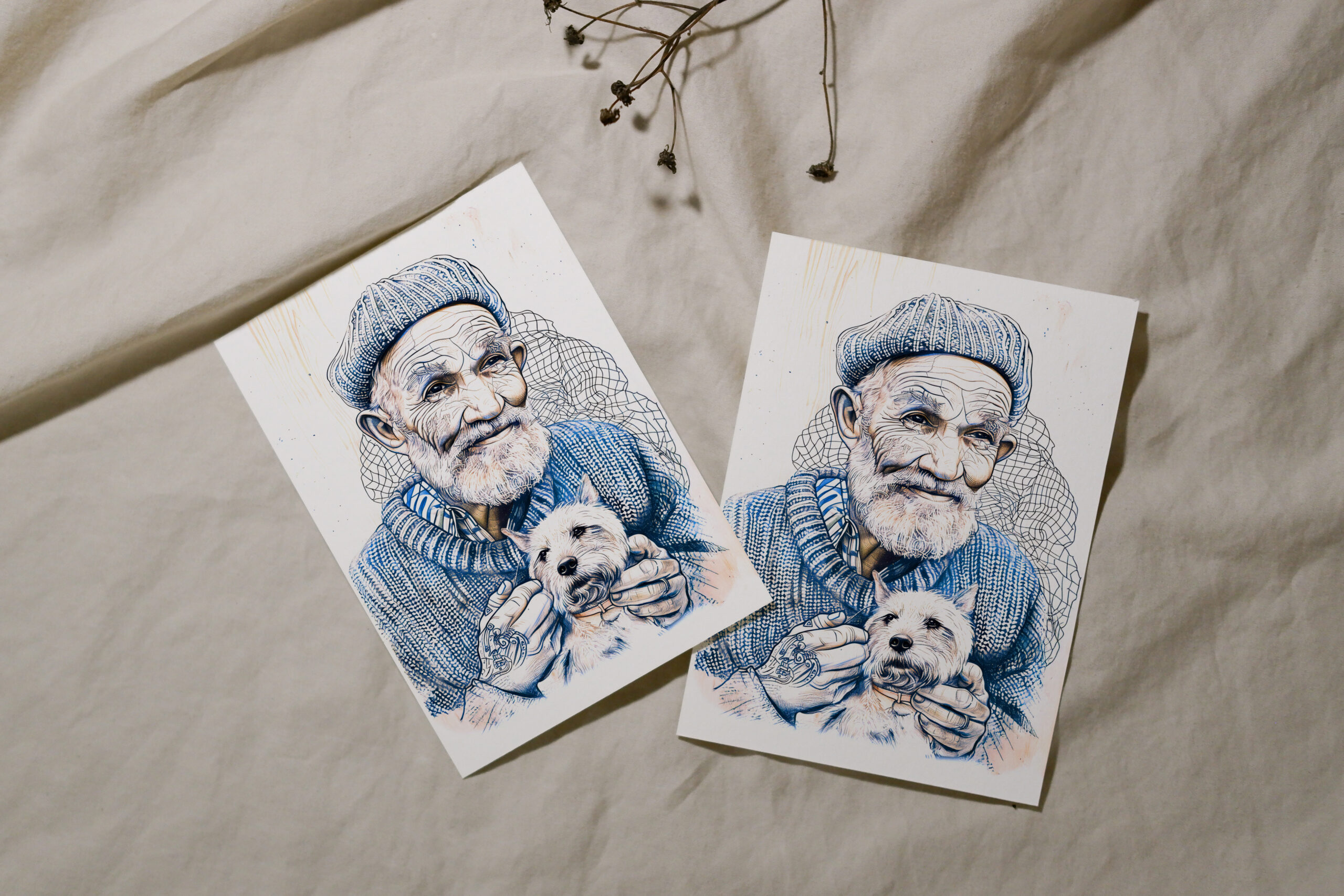 raxxa Postkarte: Sailor Holding Small Westie Dog In Arms - immagine 3
