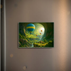 raxxa Glas-Magnet: Das leuchtende Tal der Ballons - Flug durch das Tor der Natur