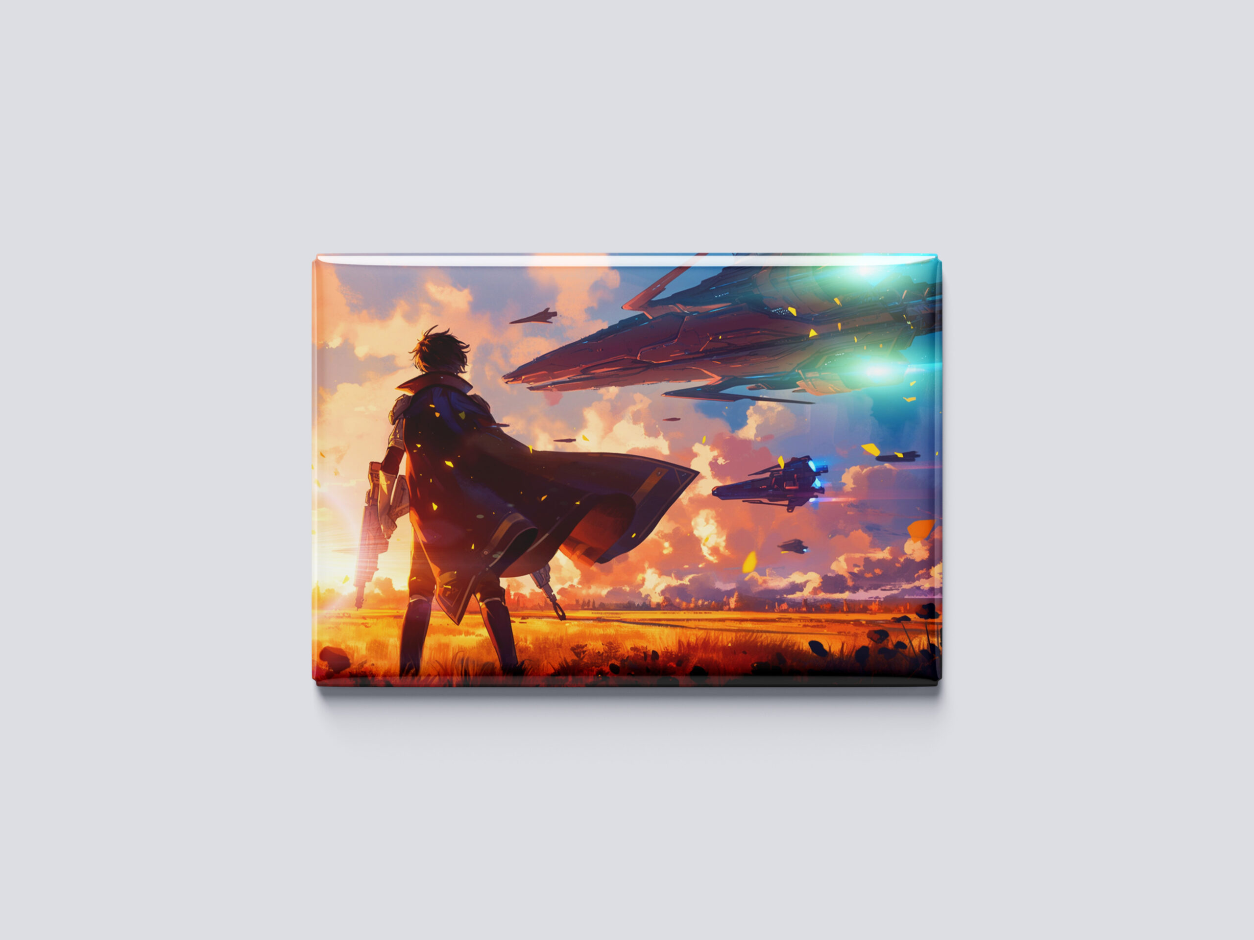 raxxa Glas-Magnet: Dämmerung des Widerstands - Science Fiction Anime – Bild 2