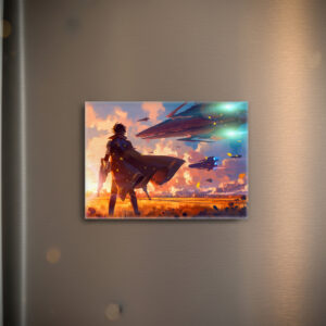 raxxa Glas-Magnet: Dämmerung des Widerstands - Science Fiction Anime