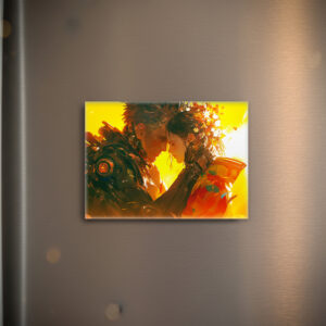 raxxa Glas-Magnet: Zwischen Stahl und Seele - Anime Stil