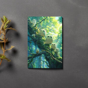 raxxa Postkarte: Wächter des Waldes - Anime Stil