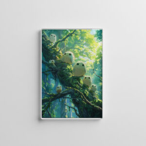 raxxa Glas-Magnet: Wächter des Waldes - Anime Stil