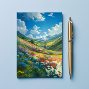 raxxa Postkarte: Blumenmeer im Tal der Träume - im Anime Stil