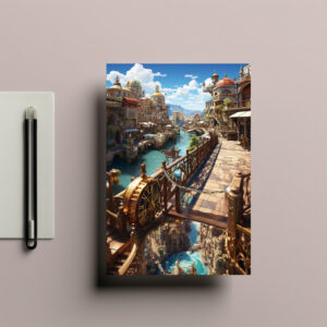 raxxa Postkarte: Die Stadt der Wasseruhren - Anime World