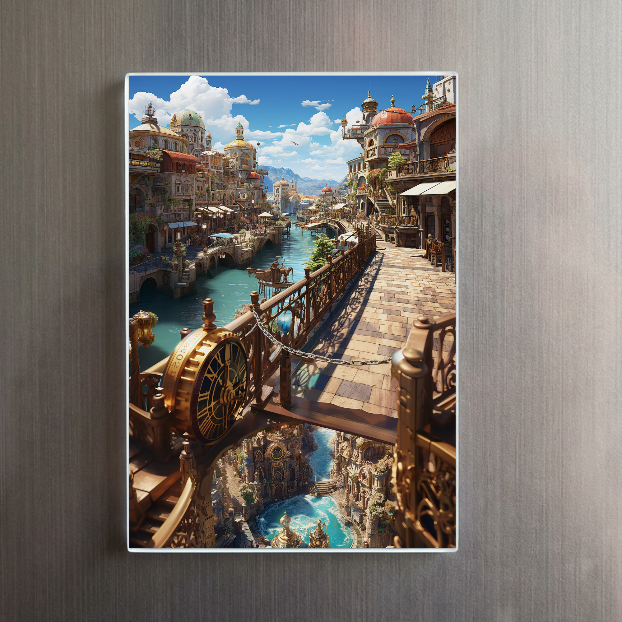 raxxa Glas-Magnet: Die Stadt der Wasseruhren - Anime World - Imagen 2