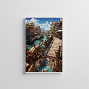 raxxa Glas-Magnet: Die Stadt der Wasseruhren - Anime World