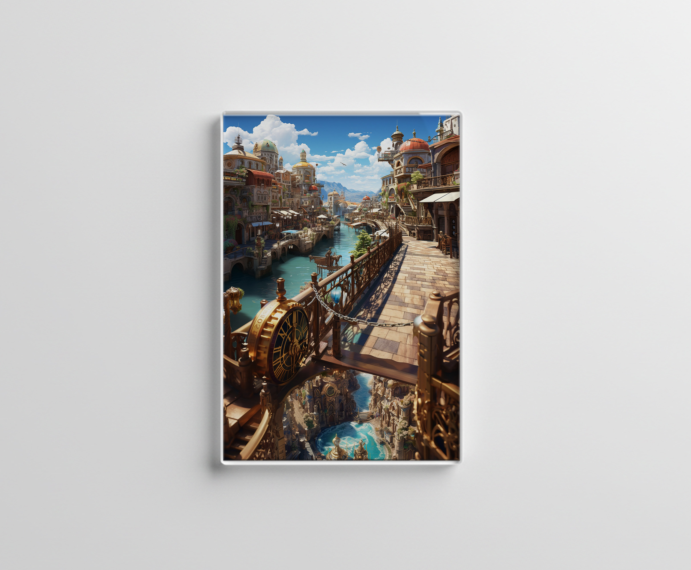 raxxa Glas-Magnet: Die Stadt der Wasseruhren - Anime World