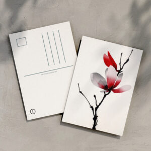 raxxa Postkarte: Japanische Sumi-e Magnolie