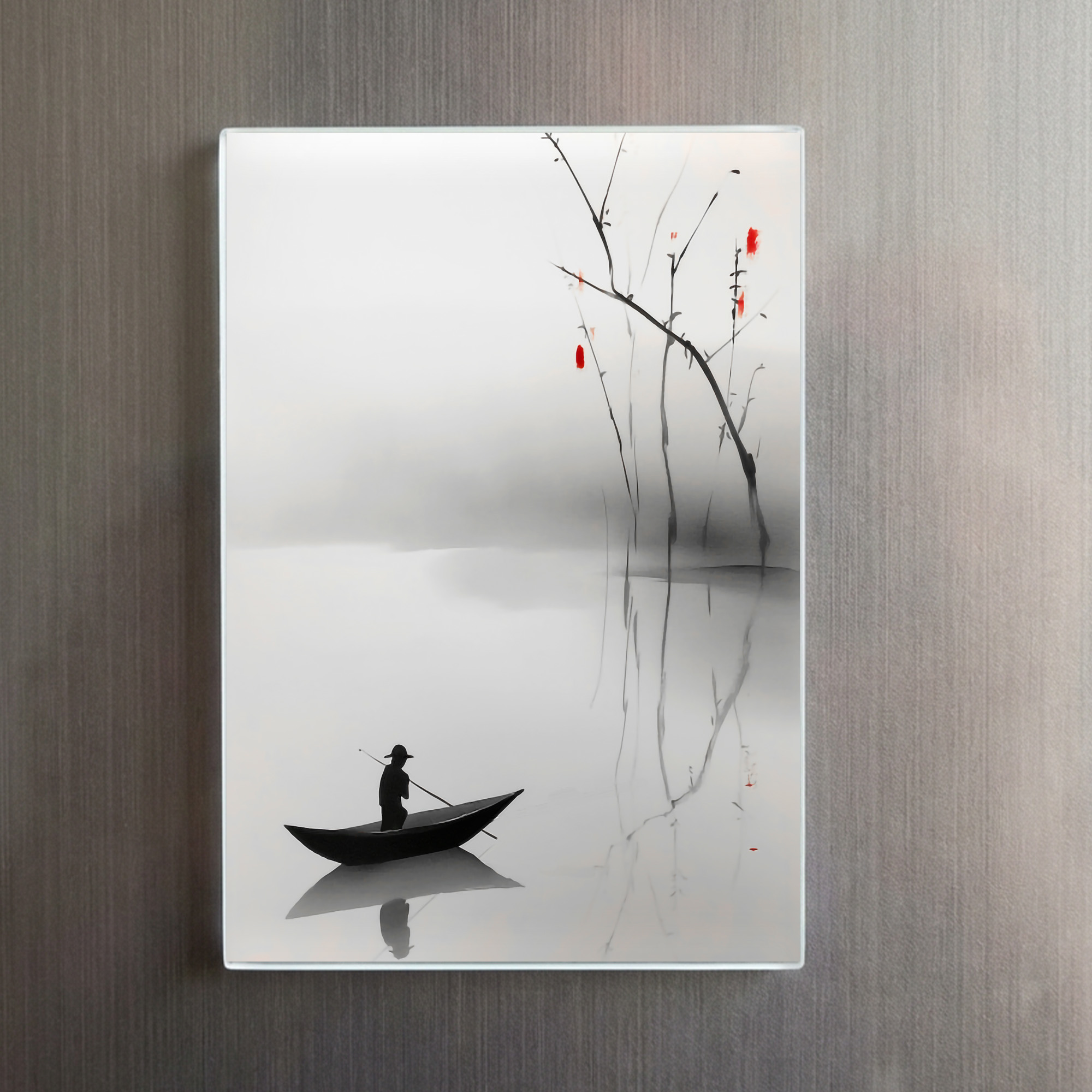 raxxa Glas-Magnet: Boot in ruhigem See - Image 2