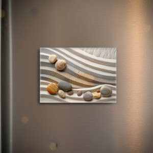 raxxa Glas-Magnet: Steine und Sandwellen des Zen