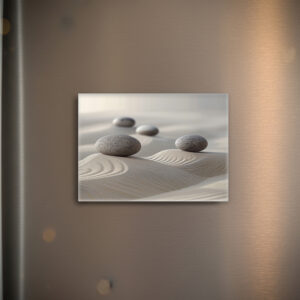 raxxa Glas-Magnet: Harmonie in Sand und Stein - Zen