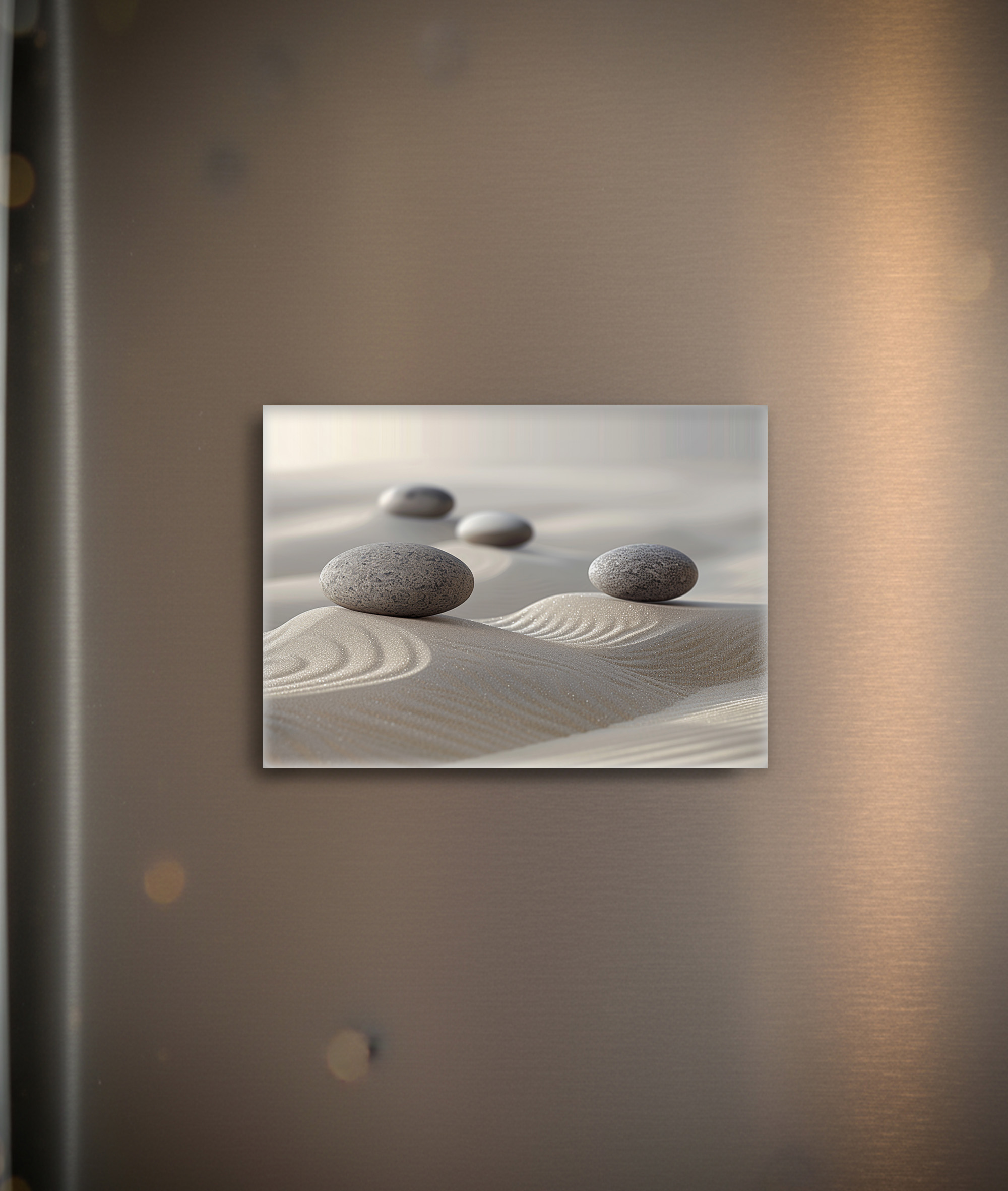 raxxa Glas-Magnet: Harmonie in Sand und Stein - Zen