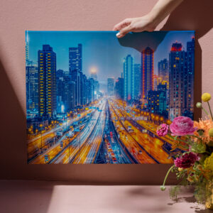 raxxa Canva: Roads Through Big City Skyline