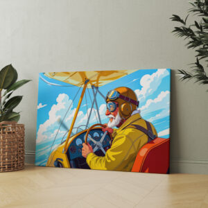 raxxa Canva: Grandpa flying a plane