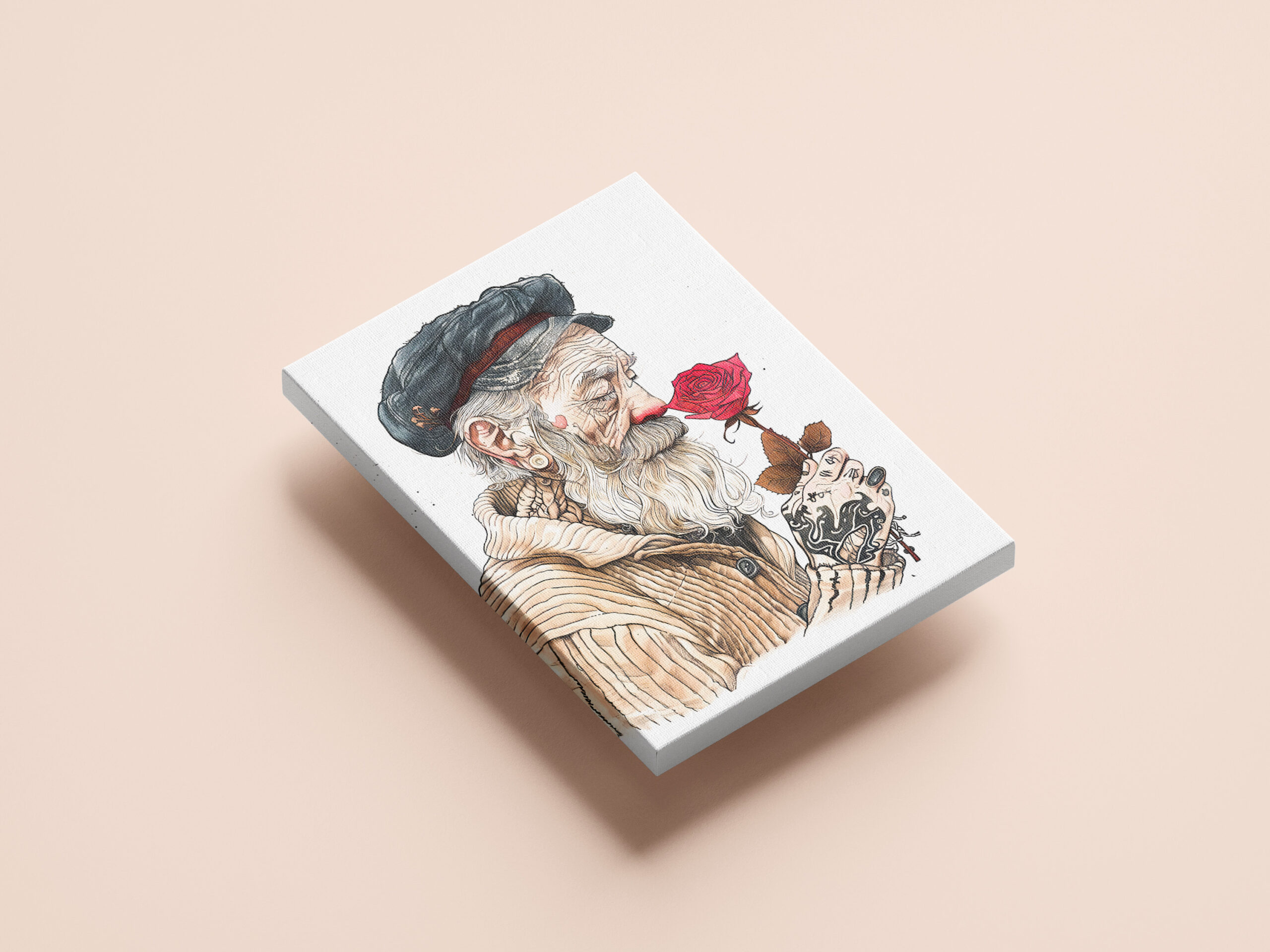 raxxa Canva: Sailor Holding Red Rose In Romantic Gesture – Image 2