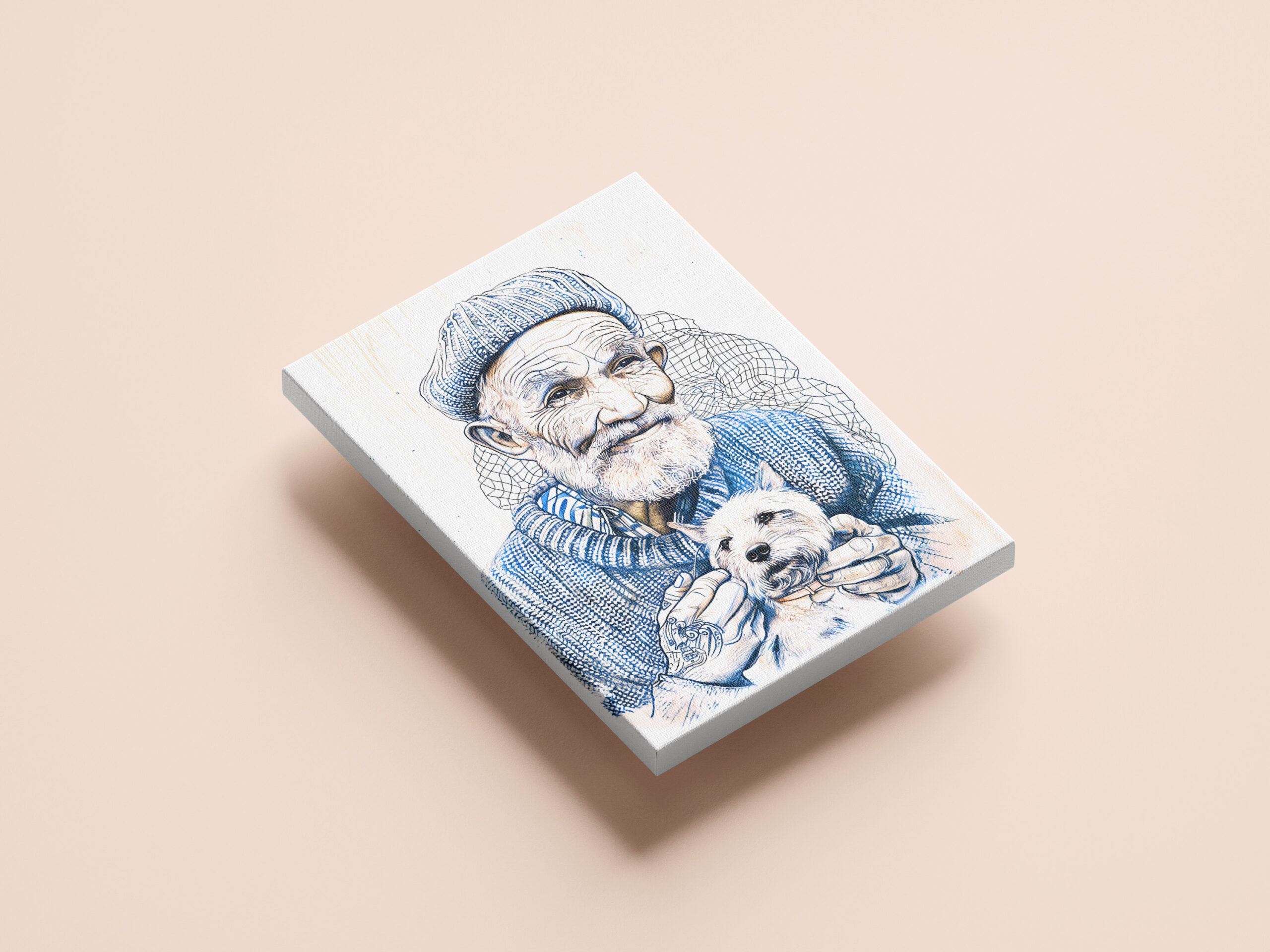 raxxa Canva: Sailor Holding Small Westie Dog In Arms - Image 2