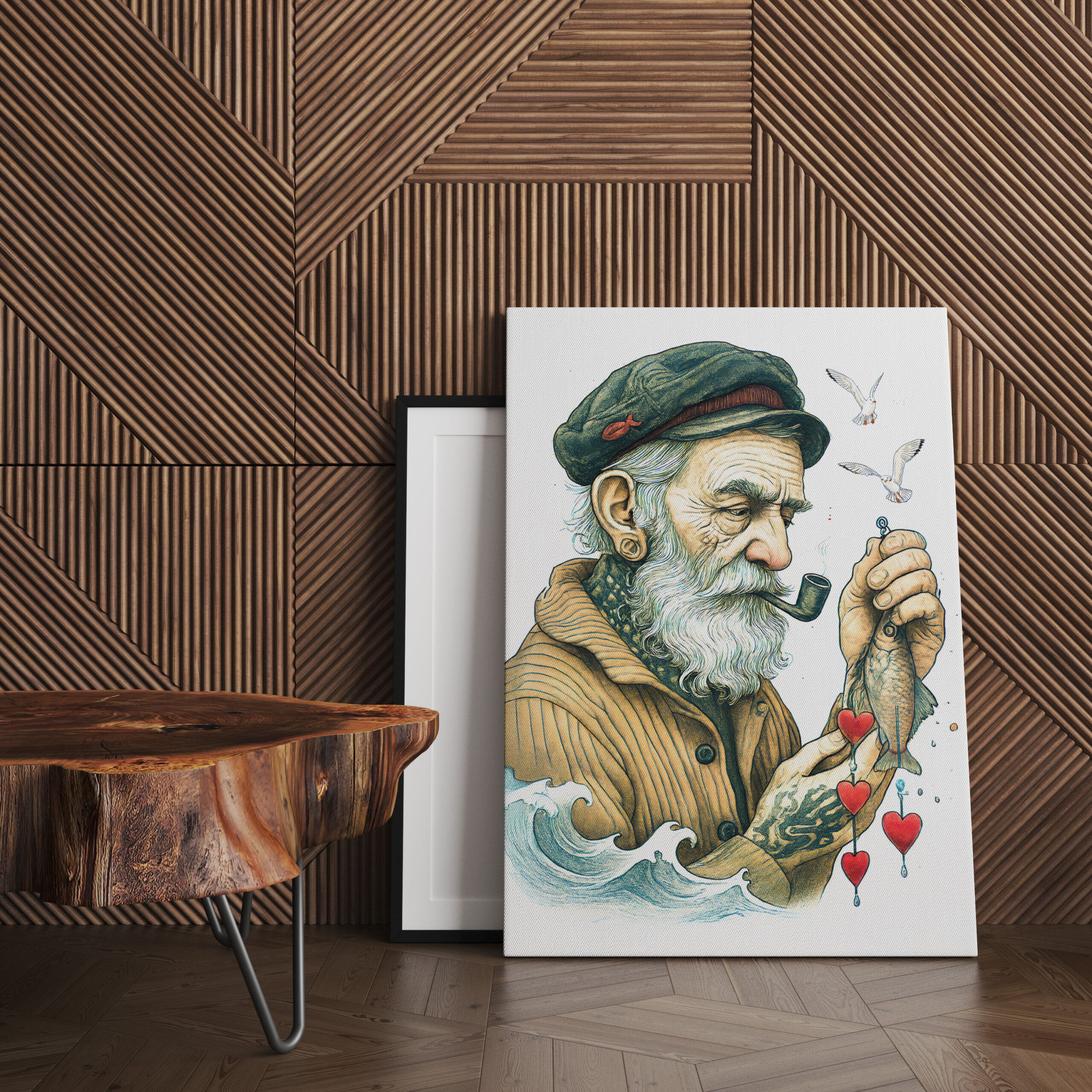 raxxa Canva: Sailor with Pipe and small hearts