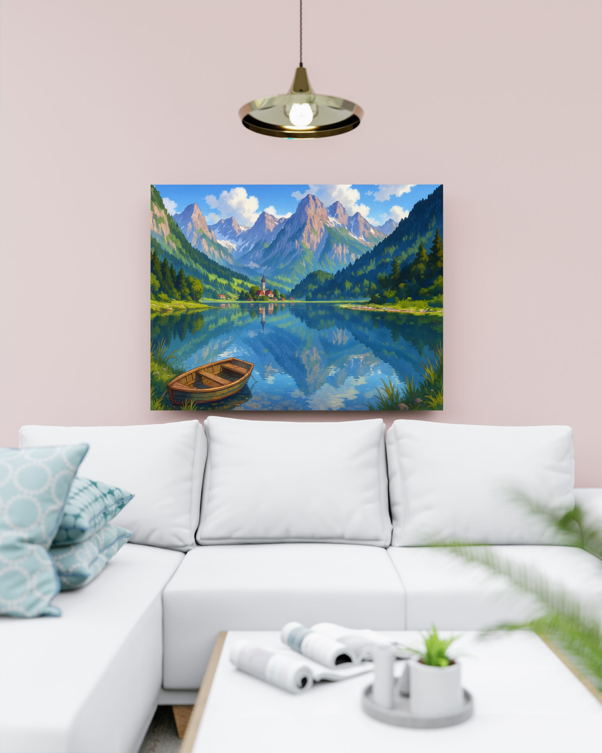 raxxa Canva: See in den Alpen im Anime Stil – Bild 2