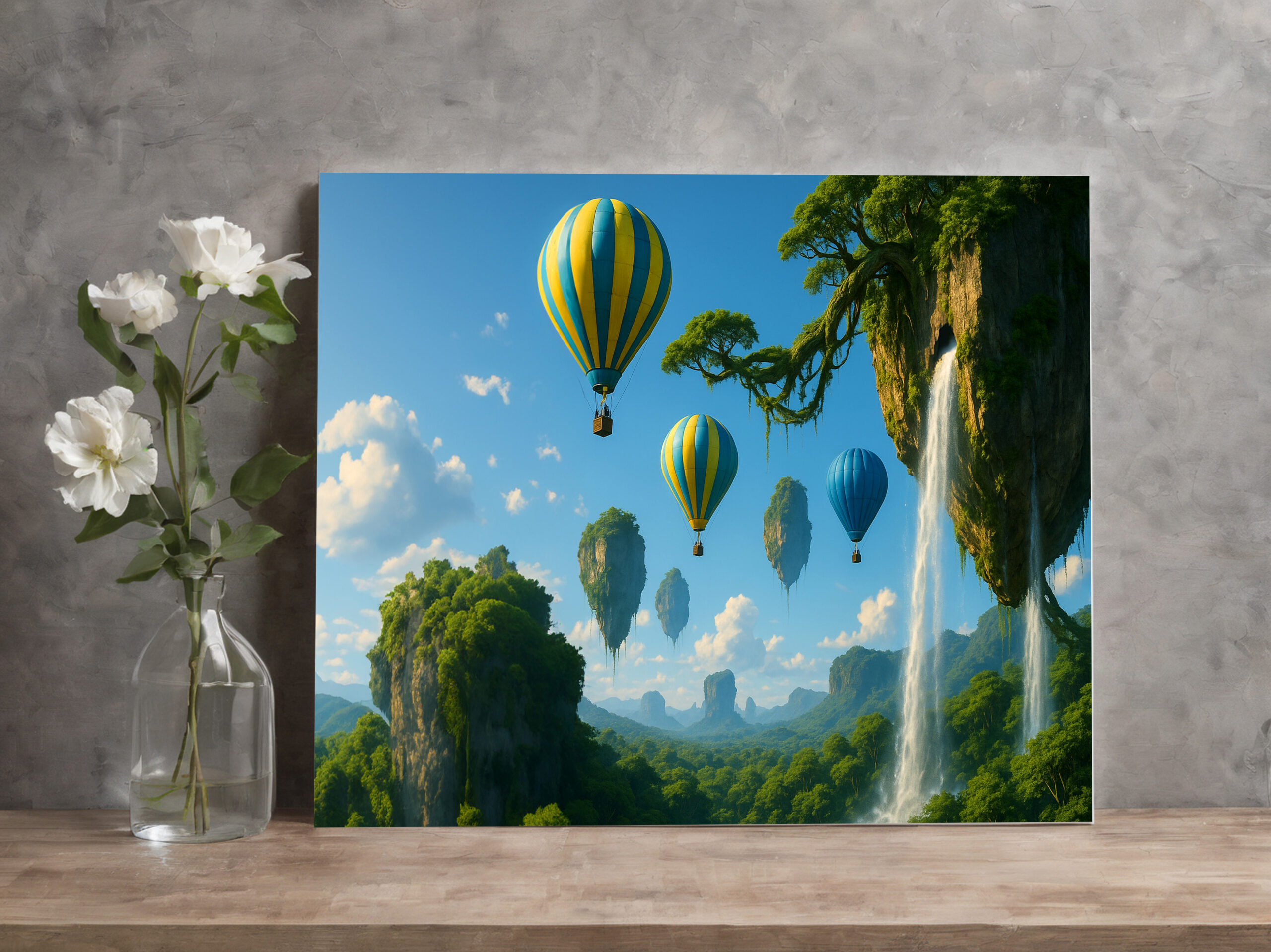 raxxa Canva: Heißluftballons reisen durch schwebende Inseln - Image 3