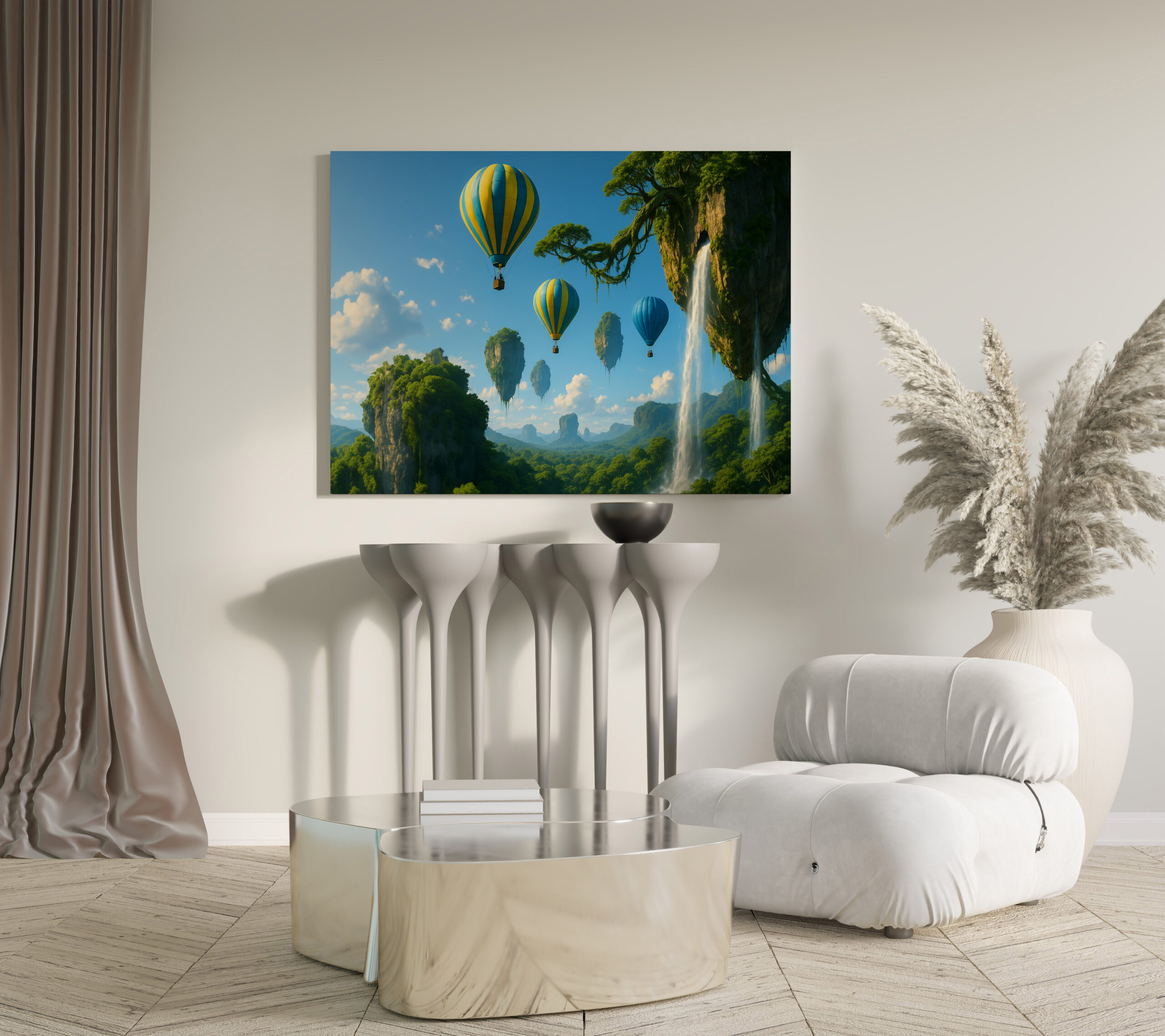 raxxa Canva: Heißluftballons reisen durch schwebende Inseln - Image 2
