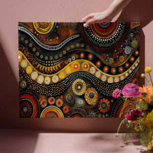 raxxa Canva: Aborigine inspirierte Traumzeit Muster