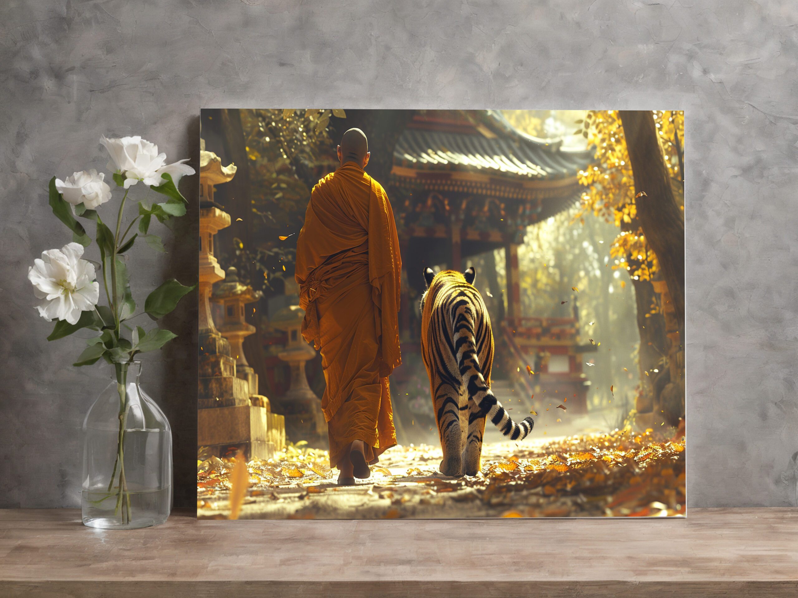 raxxa Canva: Der Weg des Tigers - buddhistischer Mönch – Bild 3