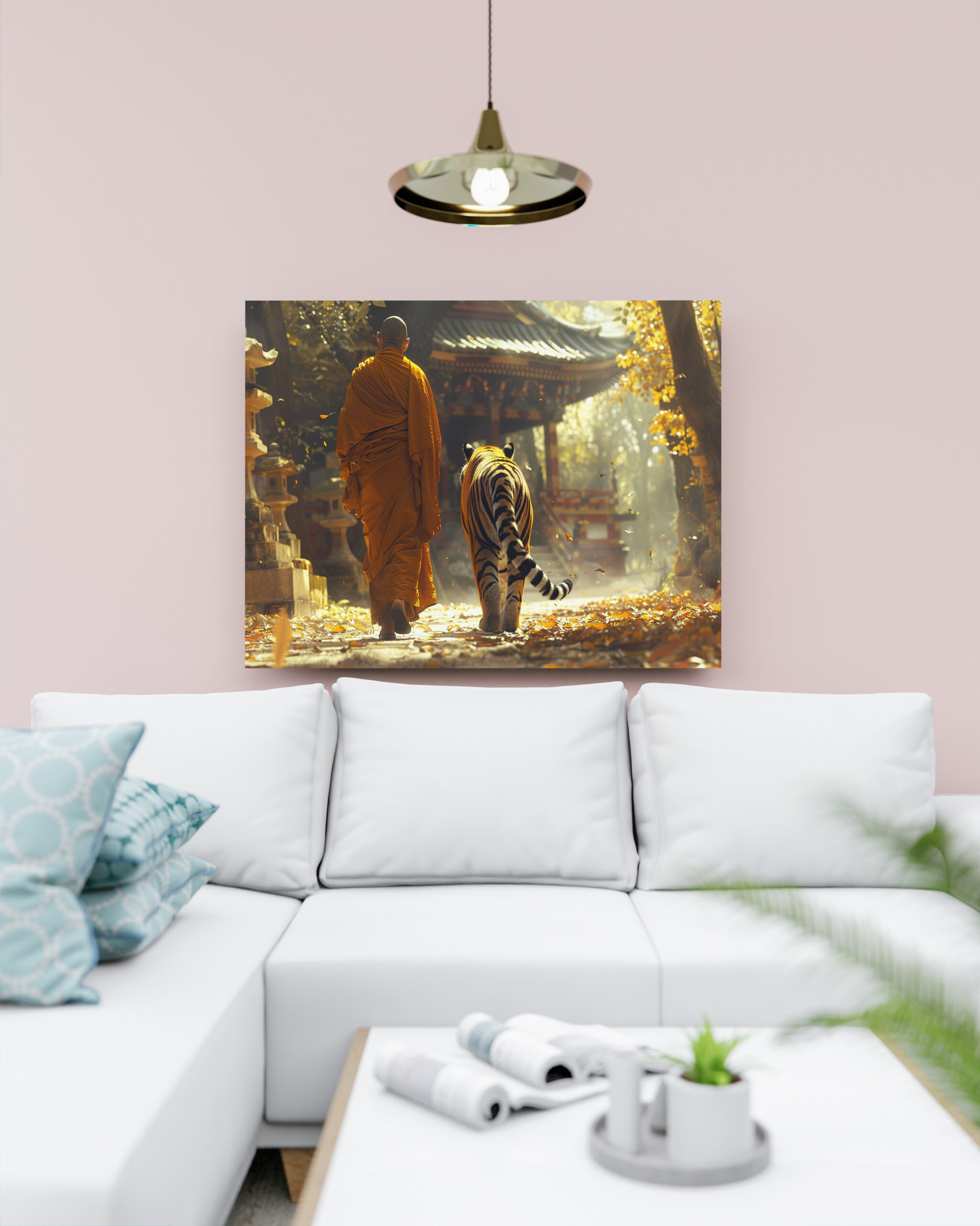 raxxa Canva: Der Weg des Tigers - buddhistischer Mönch – Bild 2
