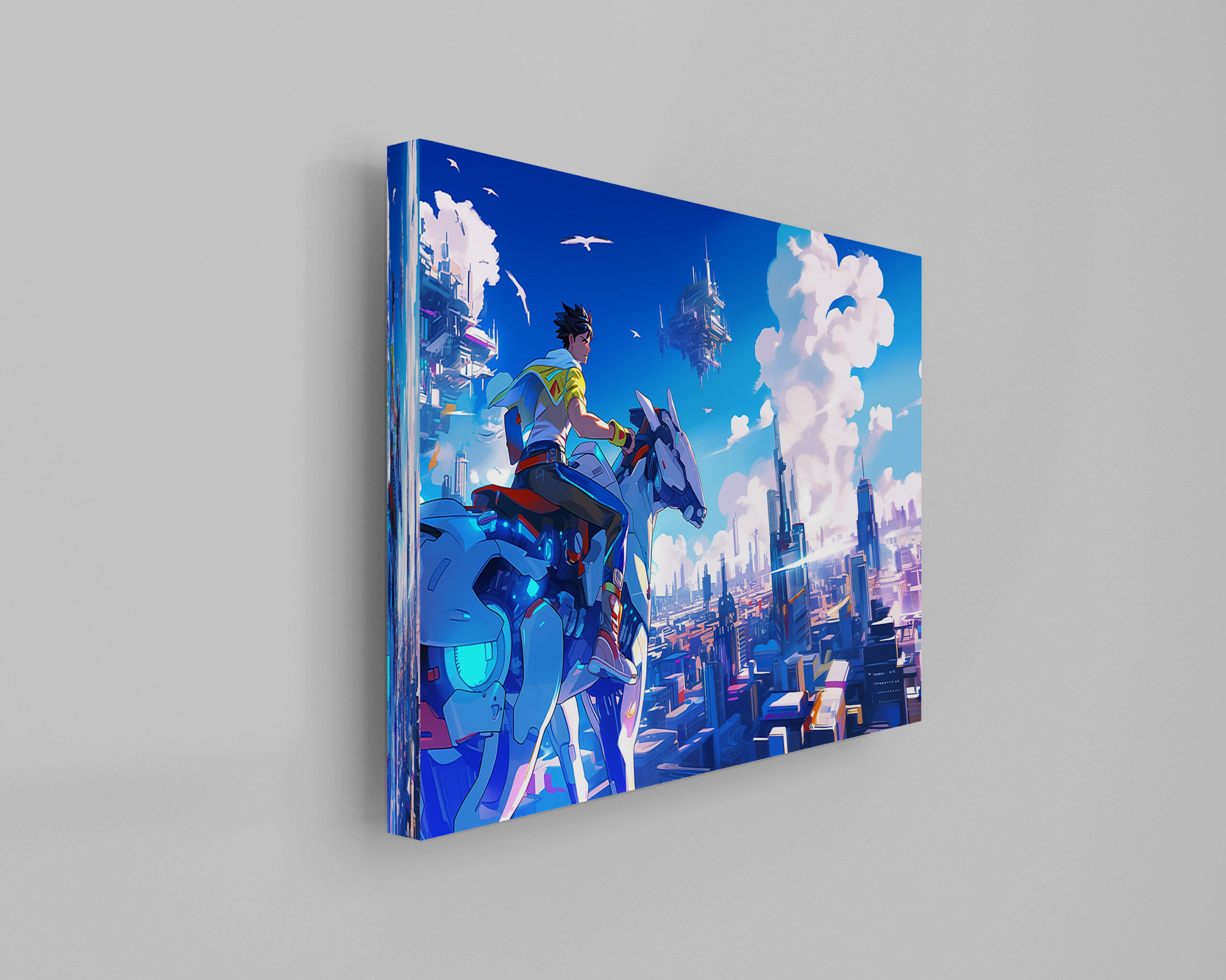 raxxa Canva: Stadt der Zukunft – Reiter über den Wolken - Image 3