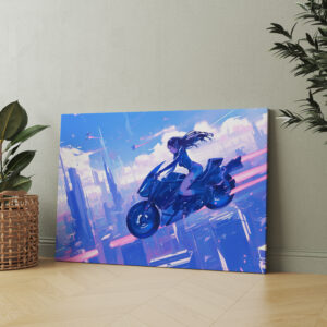 raxxa Canva: Neon Ride – Jenseits der Schwerkraft