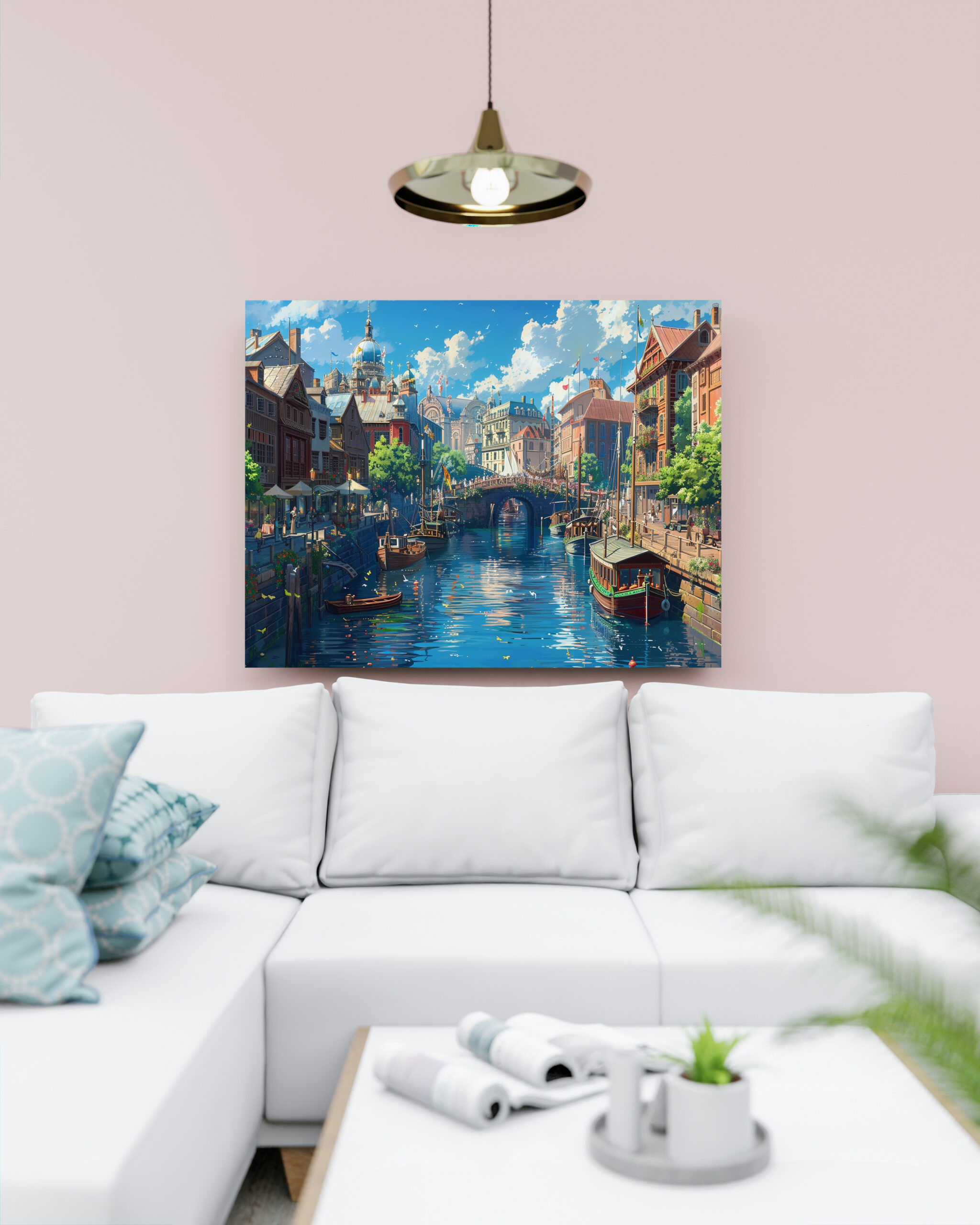 raxxa Canva: Sommer am Kanal - Anime Stil – Image 3