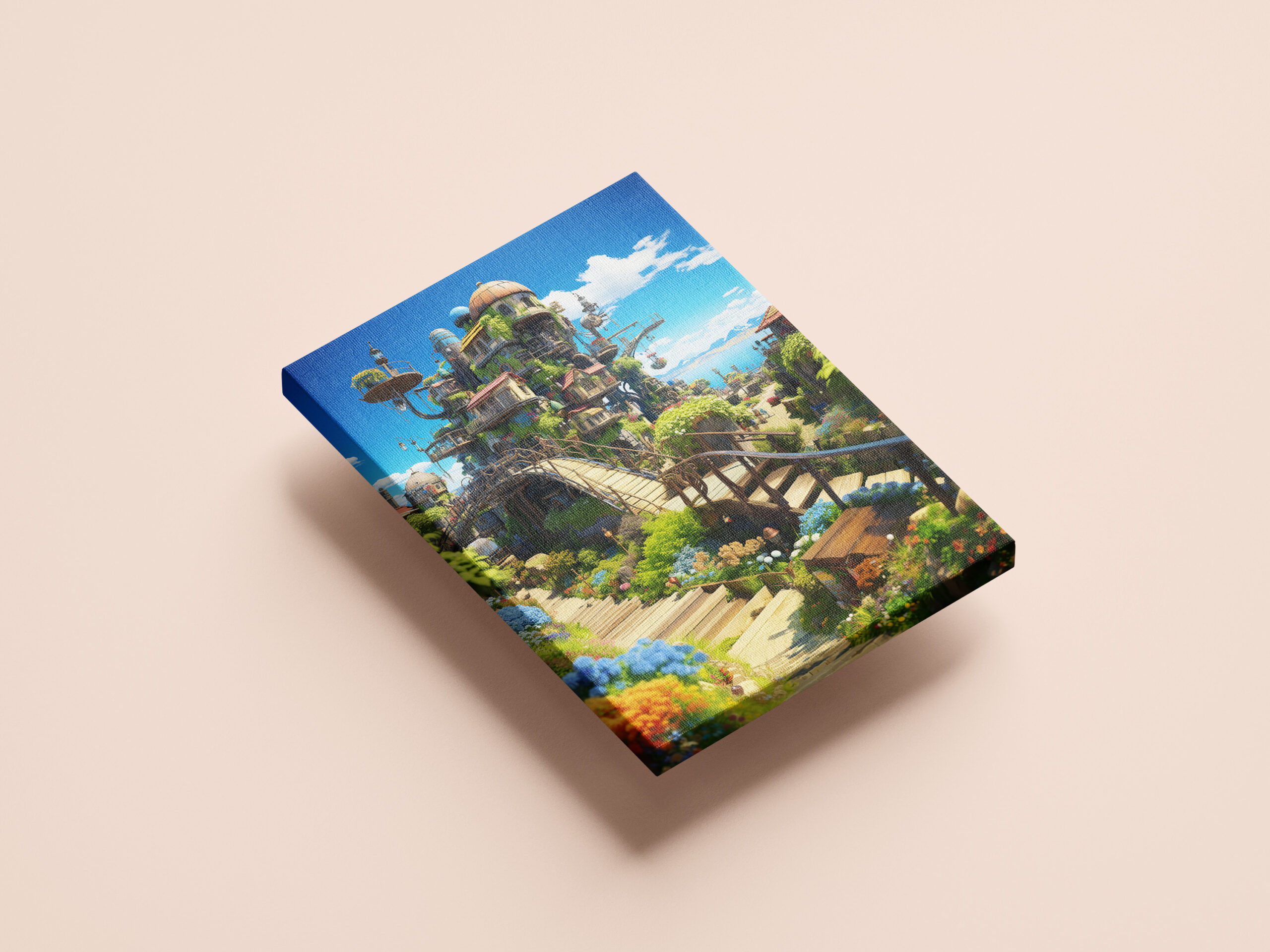raxxa Canva: Turm der tausend Gärten - Anime Steampunk – Bild 2