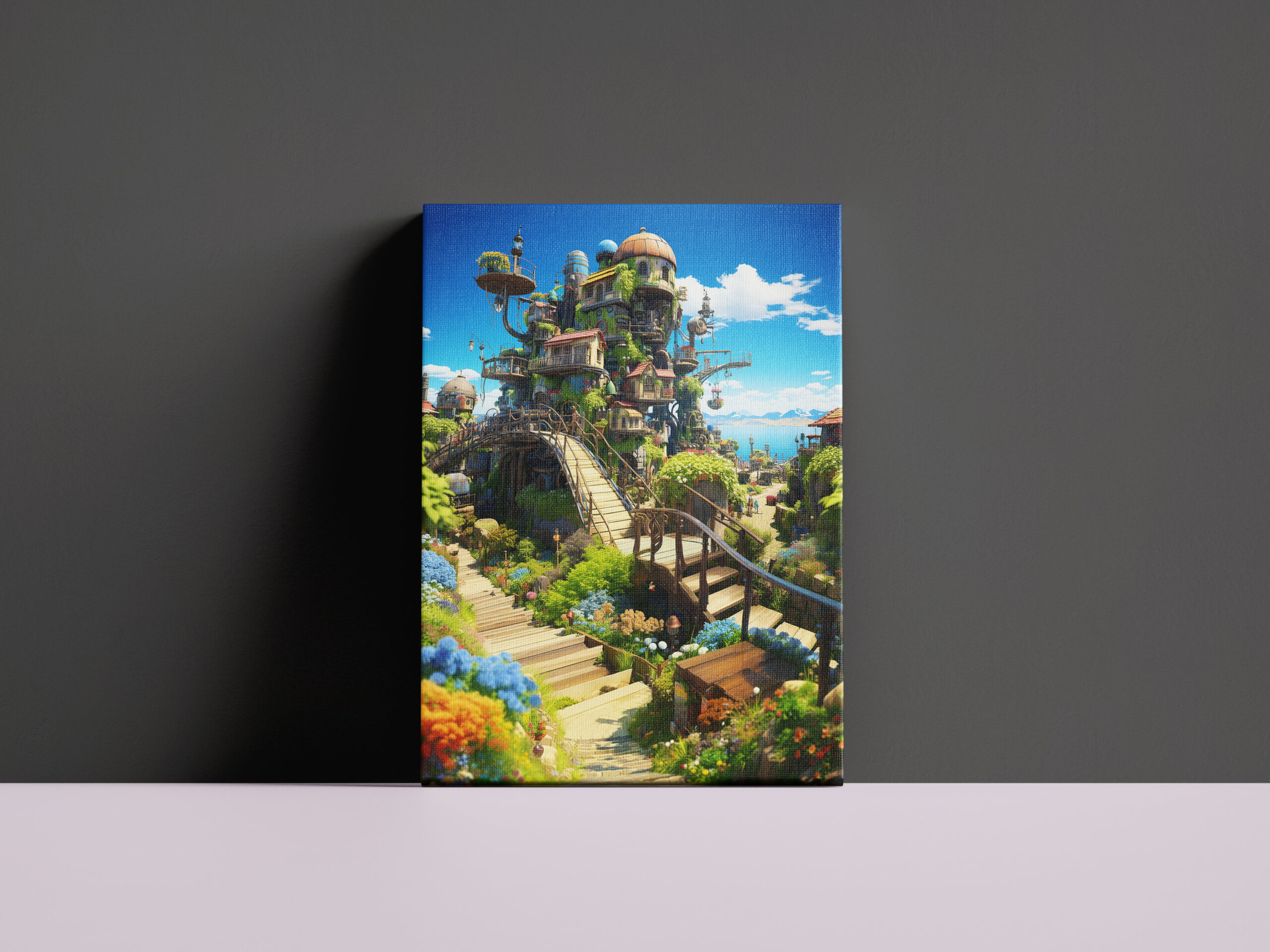 raxxa Canva: Turm der tausend Gärten - Anime Steampunk – Bild 3