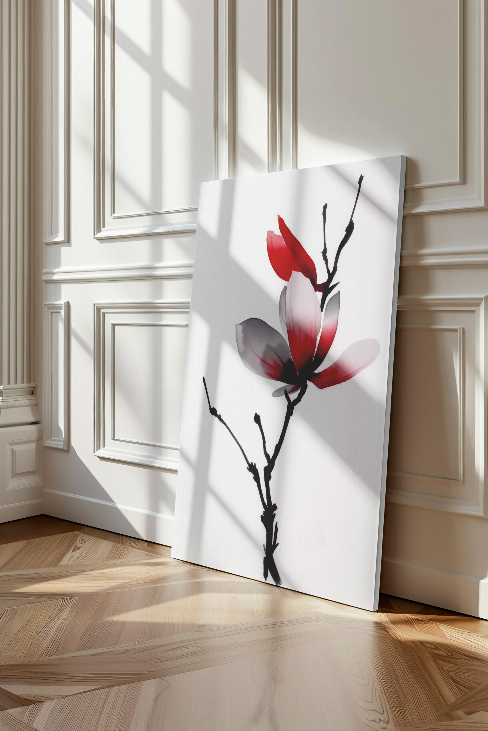 raxxa Canva: Japanische Sumi-e Magnolie - Imagen 3