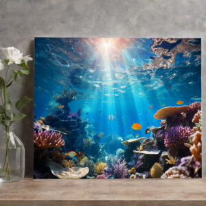 raxxa Canva: Korallenriff unter Wasser