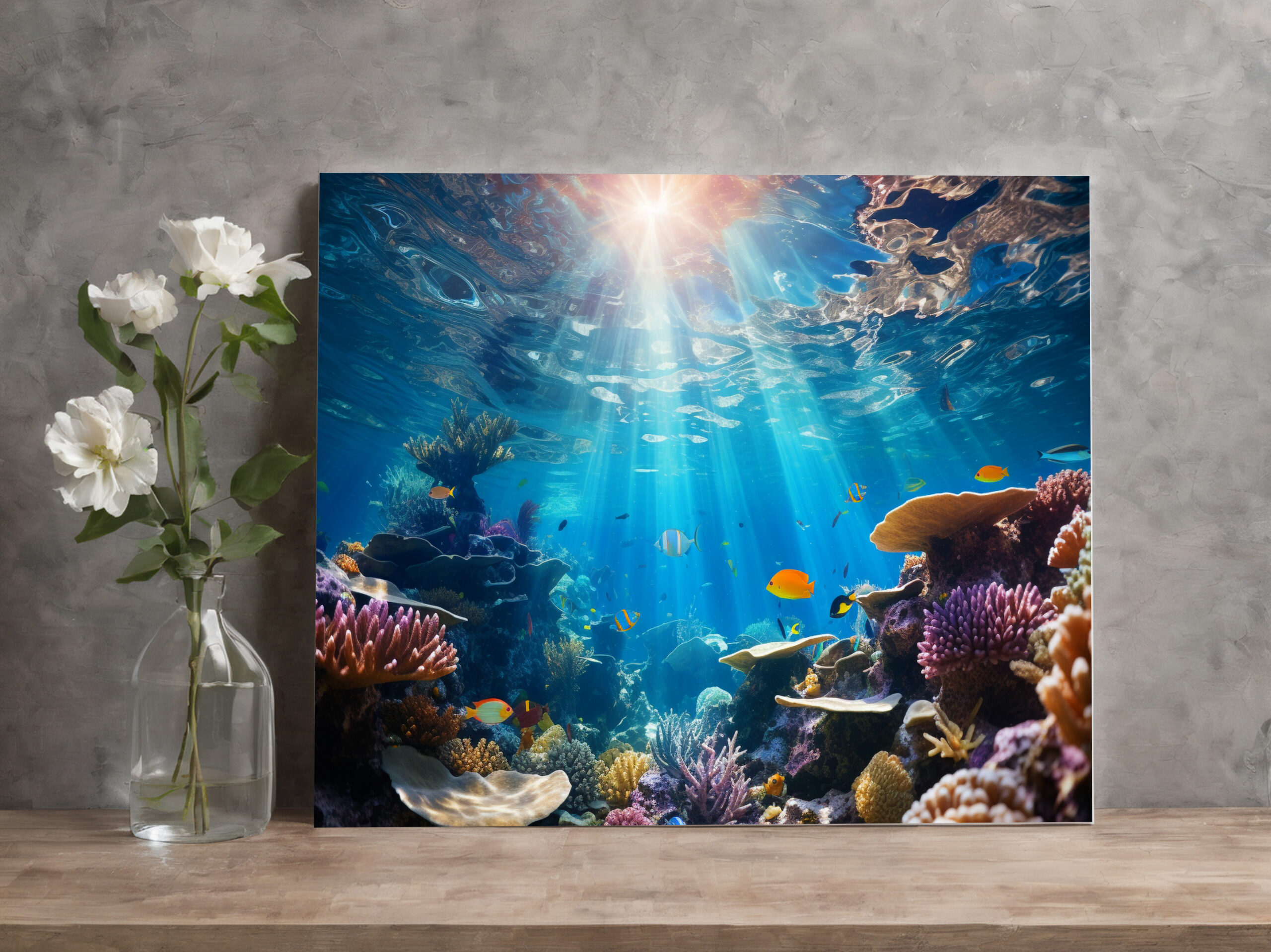raxxa Canva: Korallenriff unter Wasser