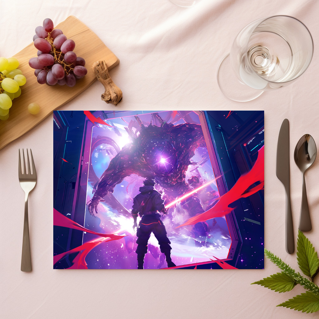 raxxa Premium-Tischset: Das Tor in den Abgrund - Science Fiction Anime - immagine 2