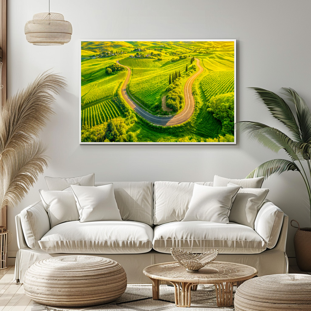 Poster: Winding Roads Through Vineyards and Cypress Trees – Bild 2