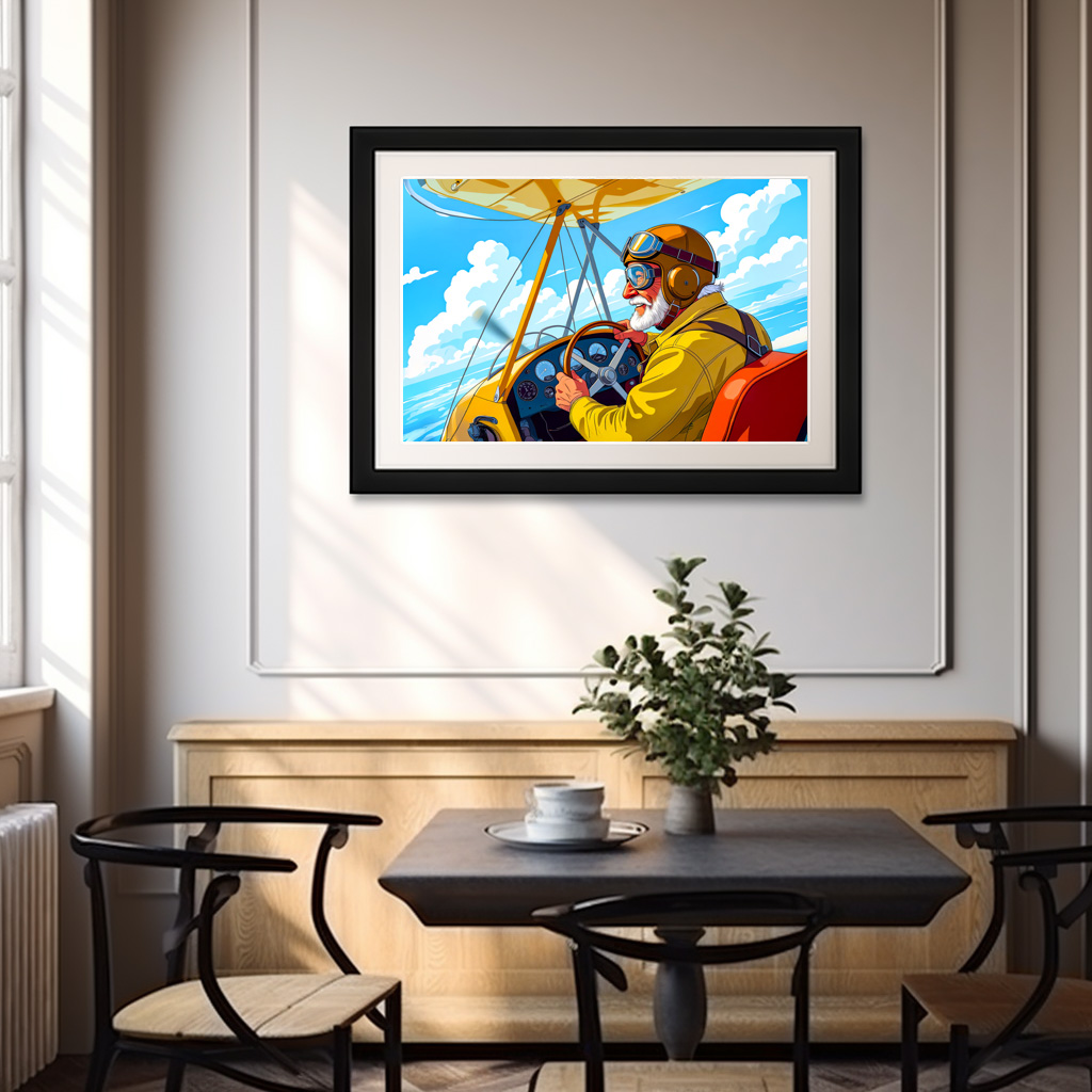 Poster: Grandpa flying a plane - Image 3
