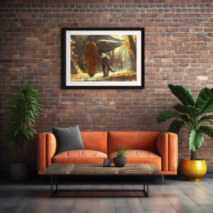 Poster: Der Weg des Tigers - buddhistischer Mönch