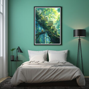 Poster: Wächter des Waldes - Anime Stil