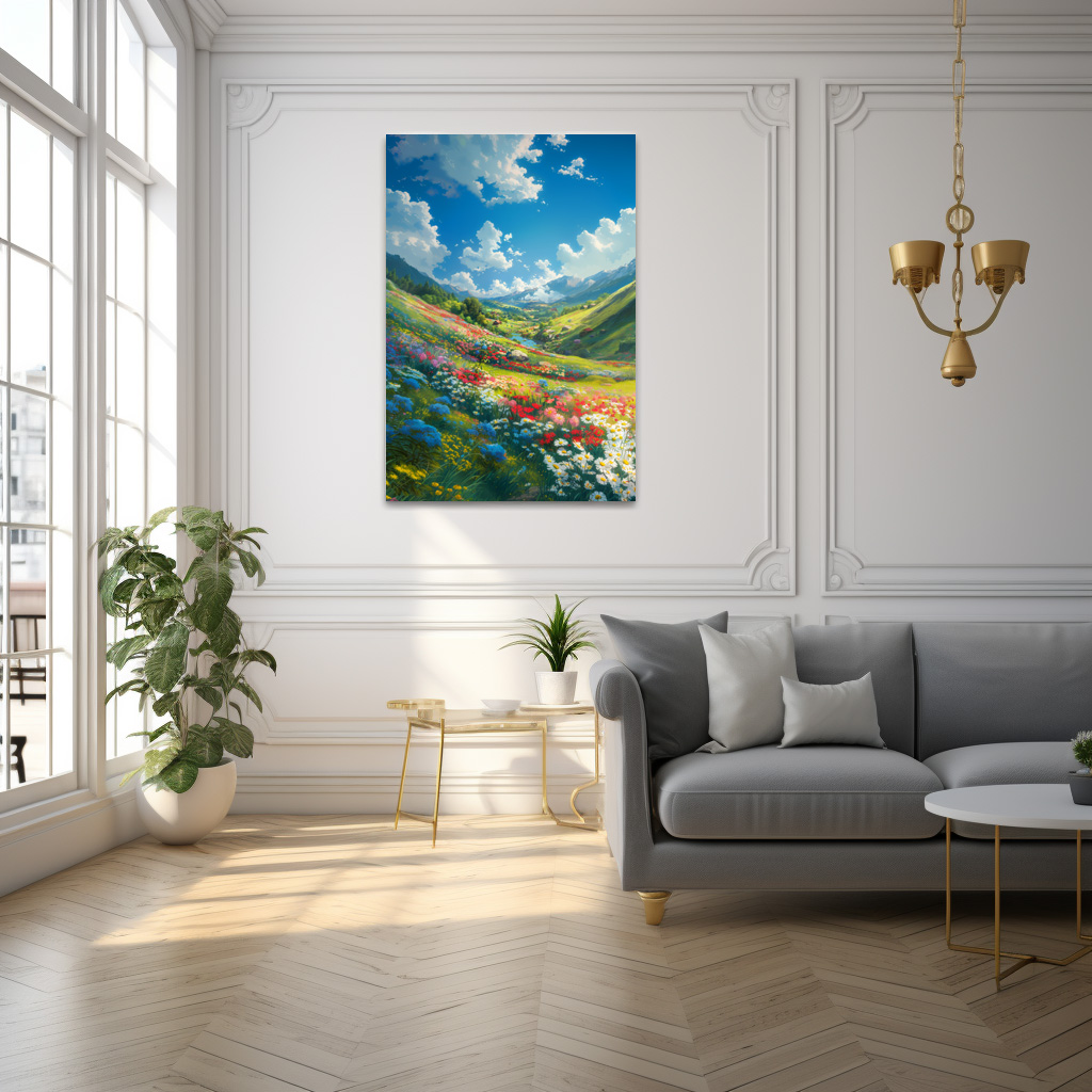 Poster: Blumenmeer im Tal der Träume - im Anime Stil - Imagen 2