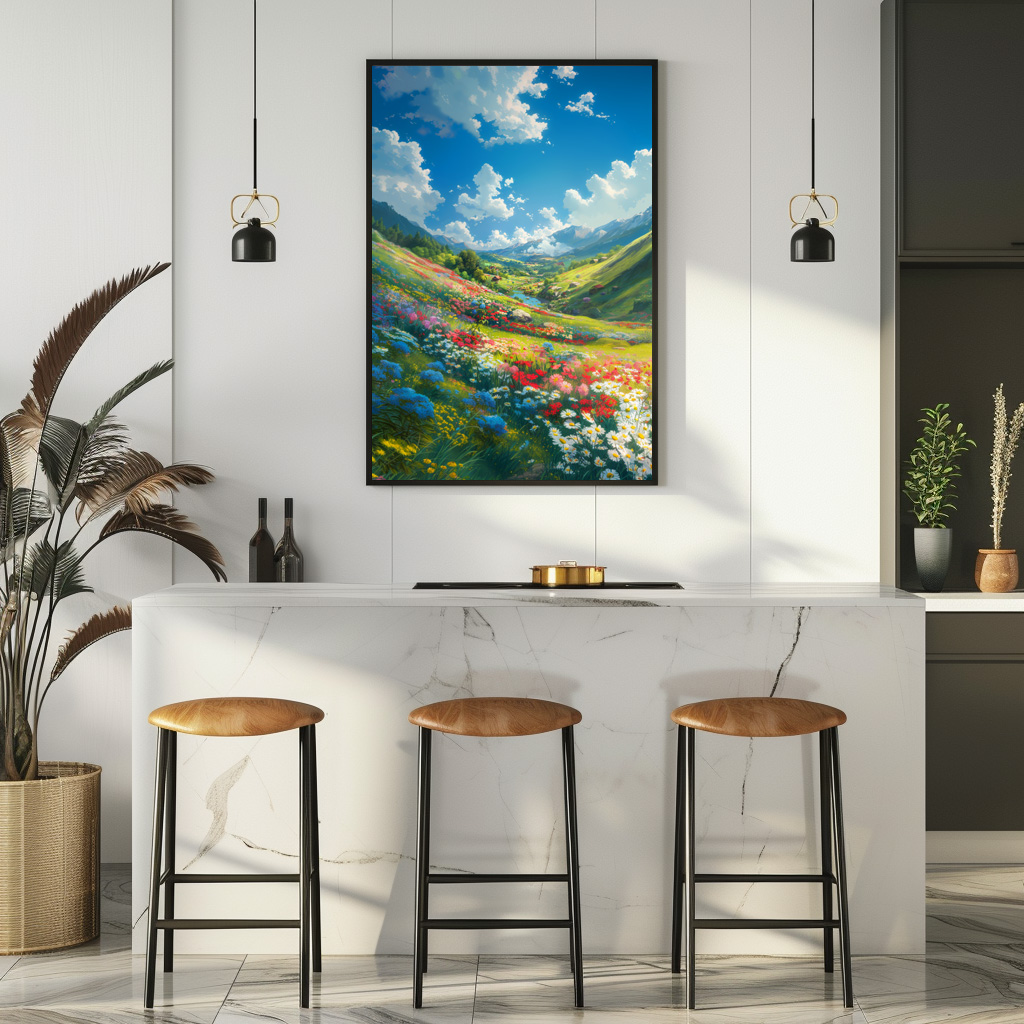 Poster: Blumenmeer im Tal der Träume - im Anime Stil - Imagen 3