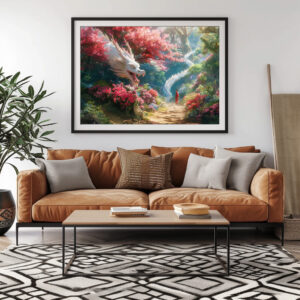 Poster: Die Begegnung mit dem Drachengeist - Anime Stil