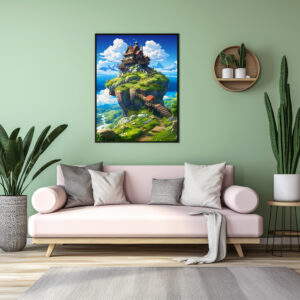 Poster: Haus über den Wolken - Anime Stil