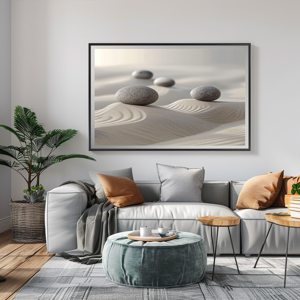 Poster: Harmonie in Sand und Stein - Zen - immagine 3